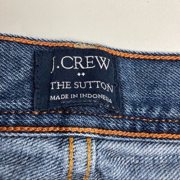 J. CREW, The Sutton Men’s Jeans, blue, 34/27.5, Blue, zipper and button closure - Picture 6 of 11